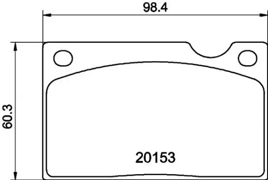 Bremsbelagsatz, Scheibenbremse Vorderachse HELLA 8DB 355 018-391 Bild Bremsbelagsatz, Scheibenbremse Vorderachse HELLA 8DB 355 018-391