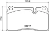 Bremsbelagsatz, Scheibenbremse Vorderachse HELLA 8DB 355 013-201 Bild Bremsbelagsatz, Scheibenbremse Vorderachse HELLA 8DB 355 013-201
