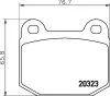 Bremsbelagsatz, Scheibenbremse HELLA 8DB 355 009-061 Bild Bremsbelagsatz, Scheibenbremse HELLA 8DB 355 009-061