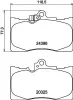 Bremsbelagsatz, Scheibenbremse HELLA 8DB 355 012-121 Bild Bremsbelagsatz, Scheibenbremse HELLA 8DB 355 012-121