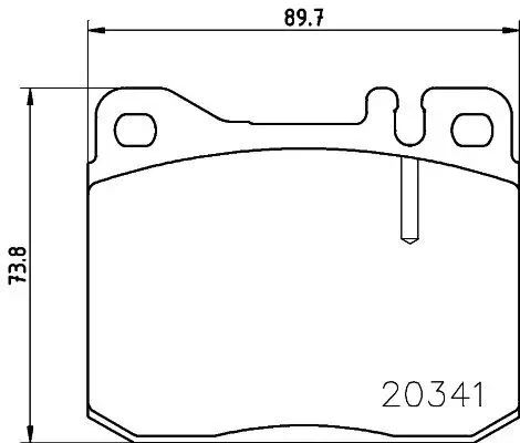 Bremsbelagsatz, Scheibenbremse HELLA 8DB 355 017-431 Bild Bremsbelagsatz, Scheibenbremse HELLA 8DB 355 017-431
