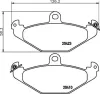 Bremsbelagsatz, Scheibenbremse HELLA 8DB 355 019-191 Bild Bremsbelagsatz, Scheibenbremse HELLA 8DB 355 019-191