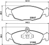 Bremsbelagsatz, Scheibenbremse HELLA 8DB 355 007-531 Bild Bremsbelagsatz, Scheibenbremse HELLA 8DB 355 007-531