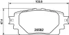 Bremsbelagsatz, Scheibenbremse HELLA 8DB 355 040-121 Bild Bremsbelagsatz, Scheibenbremse HELLA 8DB 355 040-121