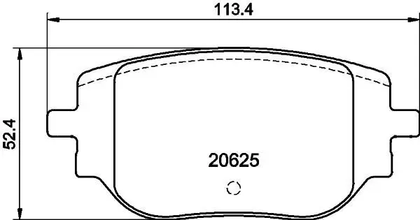 Bremsbelagsatz, Scheibenbremse HELLA 8DB 355 044-341