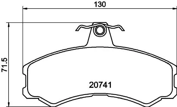 Bremsbelagsatz, Scheibenbremse HELLA 8DB 355 013-441