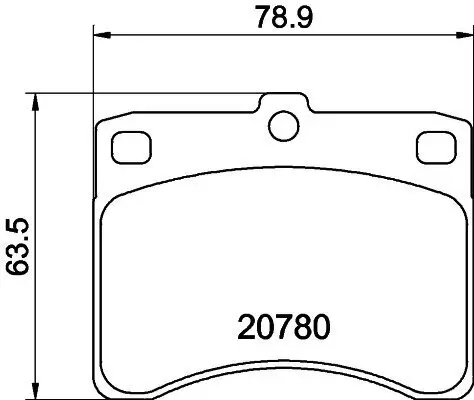 Bremsbelagsatz, Scheibenbremse HELLA 8DB 355 005-671 Bild Bremsbelagsatz, Scheibenbremse HELLA 8DB 355 005-671
