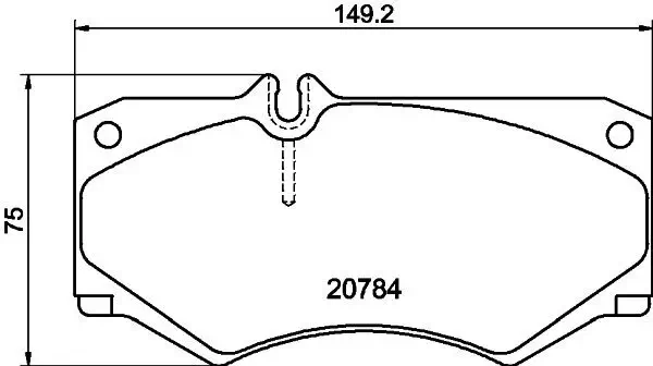 Bremsbelagsatz, Scheibenbremse HELLA 8DB 355 006-061