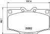 Bremsbelagsatz, Scheibenbremse HELLA 8DB 355 007-301 Bild Bremsbelagsatz, Scheibenbremse HELLA 8DB 355 007-301