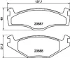 Bremsbelagsatz, Scheibenbremse HELLA 8DB 355 017-501 Bild Bremsbelagsatz, Scheibenbremse HELLA 8DB 355 017-501
