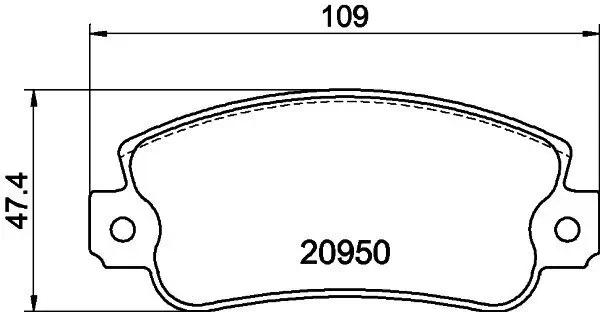 Bremsbelagsatz, Scheibenbremse HELLA 8DB 355 018-991