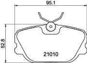 Bremsbelagsatz, Scheibenbremse HELLA 8DB 355 017-941