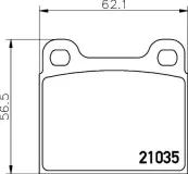 Bremsbelagsatz, Scheibenbremse HELLA 8DB 355 017-441