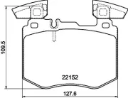 Bremsbelagsatz, Scheibenbremse HELLA 8DB 355 039-981