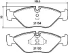 Bremsbelagsatz, Scheibenbremse HELLA 8DB 355 007-591 Bild Bremsbelagsatz, Scheibenbremse HELLA 8DB 355 007-591