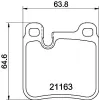 Bremsbelagsatz, Scheibenbremse HELLA 8DB 355 008-491 Bild Bremsbelagsatz, Scheibenbremse HELLA 8DB 355 008-491