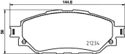 Bremsbelagsatz, Scheibenbremse HELLA 8DB 355 037-801