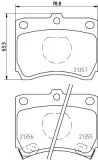 Bremsbelagsatz, Scheibenbremse HELLA 8DB 355 005-741