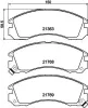 Bremsbelagsatz, Scheibenbremse HELLA 8DB 355 016-531 Bild Bremsbelagsatz, Scheibenbremse HELLA 8DB 355 016-531