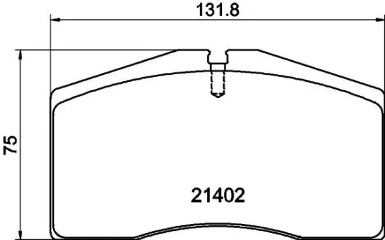 Bremsbelagsatz, Scheibenbremse HELLA 8DB 355 018-301 Bild Bremsbelagsatz, Scheibenbremse HELLA 8DB 355 018-301