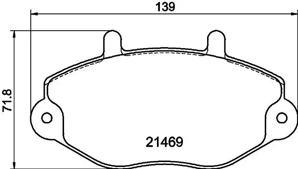 Bremsbelagsatz, Scheibenbremse HELLA 8DB 355 006-401