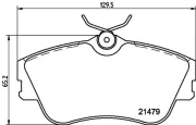 Bremsbelagsatz, Scheibenbremse HELLA 8DB 355 018-071