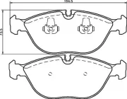 Bremsbelagsatz, Scheibenbremse HELLA 8DB 355 008-261