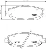 Bremsbelagsatz, Scheibenbremse HELLA 8DB 355 016-751