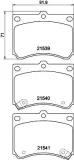 Bremsbelagsatz, Scheibenbremse HELLA 8DB 355 006-481