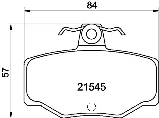 Bremsbelagsatz, Scheibenbremse HELLA 8DB 355 018-021