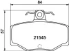 Bremsbelagsatz, Scheibenbremse HELLA 8DB 355 018-021 Bild Bremsbelagsatz, Scheibenbremse HELLA 8DB 355 018-021