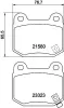 Bremsbelagsatz, Scheibenbremse HELLA 8DB 355 010-691 Bild Bremsbelagsatz, Scheibenbremse HELLA 8DB 355 010-691