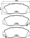 Bremsbelagsatz, Scheibenbremse HELLA 8DB 355 016-441