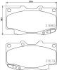 Bremsbelagsatz, Scheibenbremse HELLA 8DB 355 013-481 Bild Bremsbelagsatz, Scheibenbremse HELLA 8DB 355 013-481