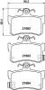 Bremsbelagsatz, Scheibenbremse HELLA 8DB 355 018-611 Bild Bremsbelagsatz, Scheibenbremse HELLA 8DB 355 018-611
