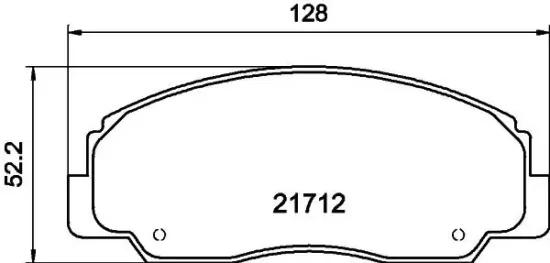 Bremsbelagsatz, Scheibenbremse HELLA 8DB 355 009-781 Bild Bremsbelagsatz, Scheibenbremse HELLA 8DB 355 009-781