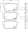 Bremsbelagsatz, Scheibenbremse HELLA 8DB 355 016-451 Bild Bremsbelagsatz, Scheibenbremse HELLA 8DB 355 016-451