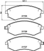 Bremsbelagsatz, Scheibenbremse HELLA 8DB 355 016-691 Bild Bremsbelagsatz, Scheibenbremse HELLA 8DB 355 016-691