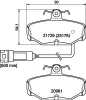 Bremsbelagsatz, Scheibenbremse HELLA 8DB 355 017-631 Bild Bremsbelagsatz, Scheibenbremse HELLA 8DB 355 017-631