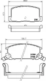 Bremsbelagsatz, Scheibenbremse HELLA 8DB 355 016-741