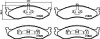 Bremsbelagsatz, Scheibenbremse HELLA 8DB 355 008-231 Bild Bremsbelagsatz, Scheibenbremse HELLA 8DB 355 008-231