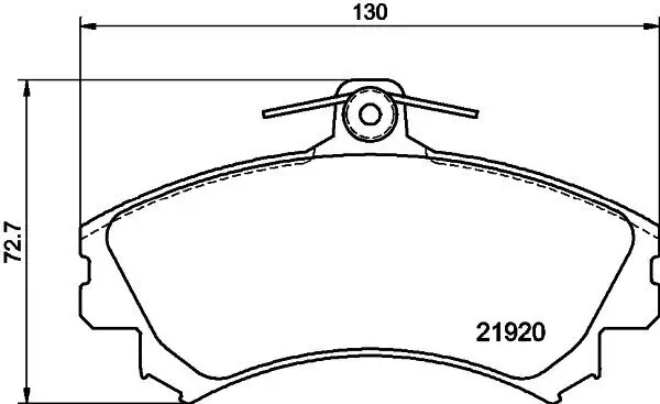 Bremsbelagsatz, Scheibenbremse HELLA 8DB 355 006-701