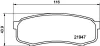 Bremsbelagsatz, Scheibenbremse Hinterachse HELLA 8DB 355 016-831 Bild Bremsbelagsatz, Scheibenbremse Hinterachse HELLA 8DB 355 016-831