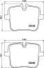 Bremsbelagsatz, Scheibenbremse HELLA 8DB 355 037-991 Bild Bremsbelagsatz, Scheibenbremse HELLA 8DB 355 037-991