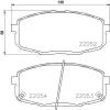 Bremsbelagsatz, Scheibenbremse HELLA 8DB 355 021-991 Bild Bremsbelagsatz, Scheibenbremse HELLA 8DB 355 021-991