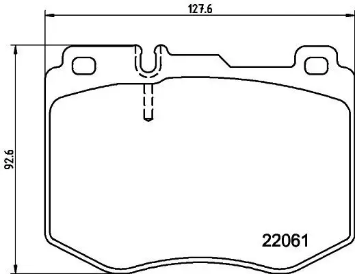 Bremsbelagsatz, Scheibenbremse HELLA 8DB 355 037-971 Bild Bremsbelagsatz, Scheibenbremse HELLA 8DB 355 037-971