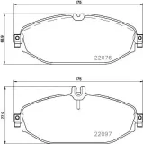 Bremsbelagsatz, Scheibenbremse HELLA 8DB 355 021-921