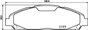 Bremsbelagsatz, Scheibenbremse HELLA 8DB 355 032-991