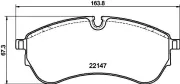 Bremsbelagsatz, Scheibenbremse HELLA 8DB 355 045-801