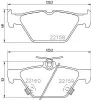 Bremsbelagsatz, Scheibenbremse HELLA 8DB 355 023-341 Bild Bremsbelagsatz, Scheibenbremse HELLA 8DB 355 023-341